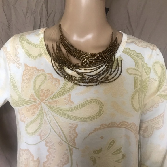 LuLaroe Long Sleeve Paisley Design Lynnae Shirt Size Small - Picture 2 of 15
